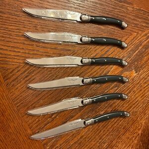 Lou Laguiole Cutlery Quality French Six Steak Knife Set Made Since 1829!